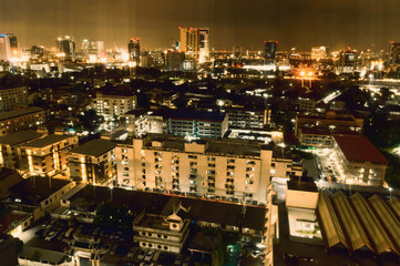 Fototapeta na wymiar city view and Bangkok