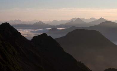 Obraz premium clouds over resurrection bay 