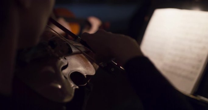 symphony orchestra violin