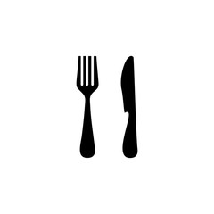 spoon and fork icon vector design symbol of restaurant