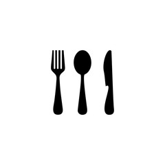 spoon and fork icon vector design symbol of restaurant
