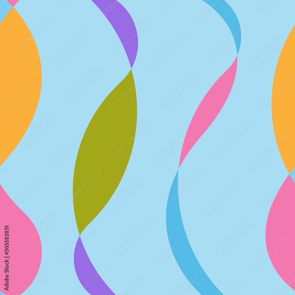 Poster abstract shape background seamless pattern vector