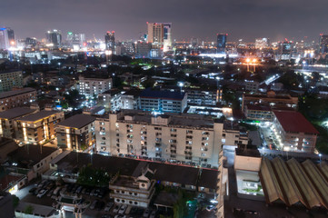 Naklejka premium city view and Bangkok
