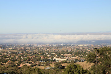 View from mountain Sandia in New Mexico, USA