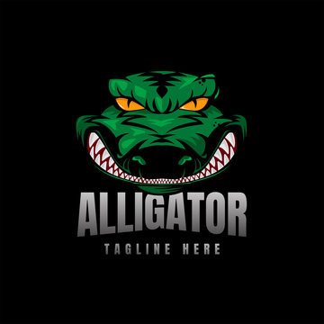 Alligator Crocodile Logo Vector Icon Illustration