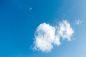 Blue sky with white clouds