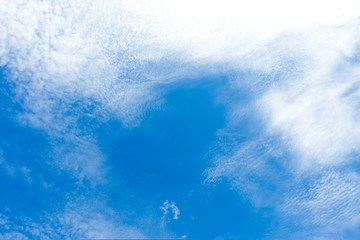 Blue sky with white clouds