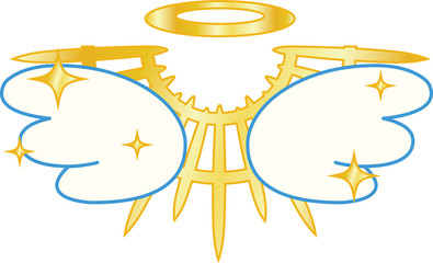 Divine Pop Angel wings with halo