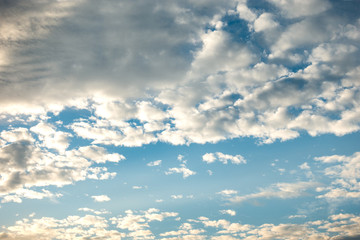 Fototapeta premium Blue sky with white clouds