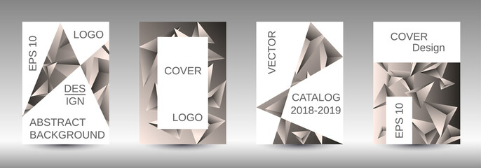 A set of modern abstract covers.