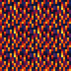 Fire ground textures, fire wall seamless pattern, abstract seamless tiles logo set pixel art style background. Isolated vector illustration. 8-bit. Design for web, stickers, logo and mobile app.