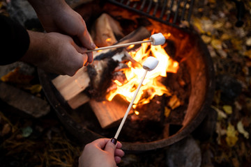 Fototapeta premium Roasting Marshmallows