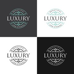 Luxury Logo template in vector for Restaurant, Royalty, Boutique, Cafe, Hotel, Heraldic, Jewelry, Fashion and other vector illustration