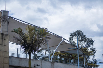 modern building and blue sky
