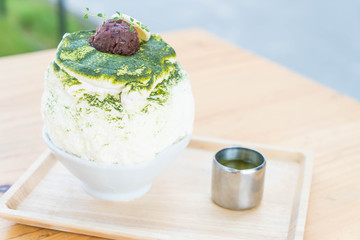 green tea bingsu
