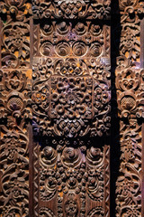 Intricate carving in wood