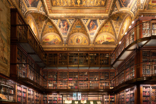 View Of The Amazing Morgan Library Collection In Manhattan. Nov 17, 2018.