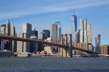 Fototapeta na wymiar Brooklyn Bridge Panaroma