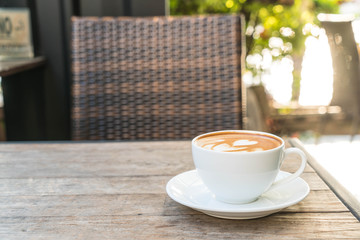 hot latte coffee