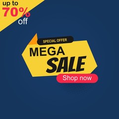 	 Sale banner template design, Big sale special offer.vector design