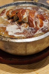 Traditional Sichuan style stewed Duck (Mao Ya). Maocai is a stew-like dish originating from the Chinese city of Chengdu, in Sichuan.    