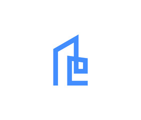 Fototapeta premium Real estate Logo Icon Minimal emblem design template