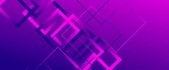 Fototapeta na wymiar Abstract background with simple square or rectangle geometrical shapes. Geometric template with fluid gradients. Line design, technology concept. Vector Illustration For Wallpaper, Banner Background