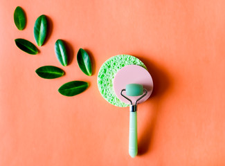 Skin care tools background. 
