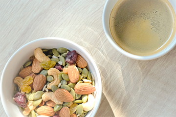 Breakfast with healthy eating