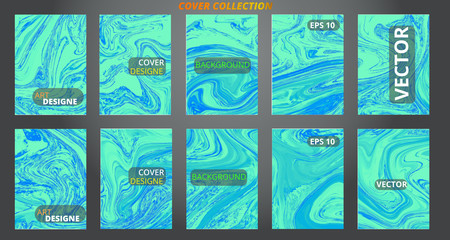 Set abstract marble modern designe. Splash acrylic colored bright liquid. Paints texture A4. For sale flyer,cover,presentation,print,business cards,calendars,invitations,sites,packaging. Copy space. 