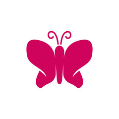  Butterfly Simple Logo Design Template Vector icon Isolated