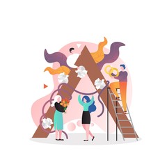 Wedding services vector concept for web banner, website page