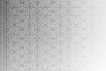 和柄 落ち着きあるモノトーン 麻の葉