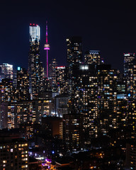 Toronto at night