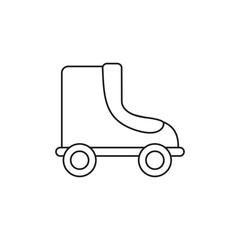 toy roller skate line style icon