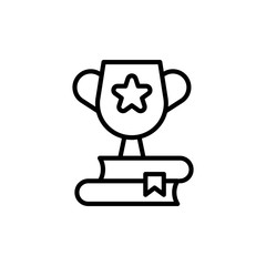 Trophy Vector Line Icon