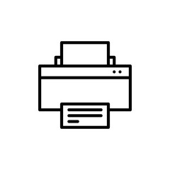 Printer Vector Line Icon
