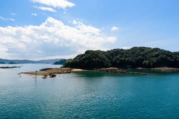 九十九島の遊覧船で島巡り