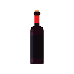 wine bottle flat style icon