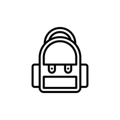 Backpack Vector Line Icon