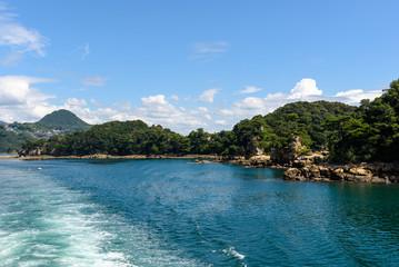 九十九島の遊覧船で島巡り