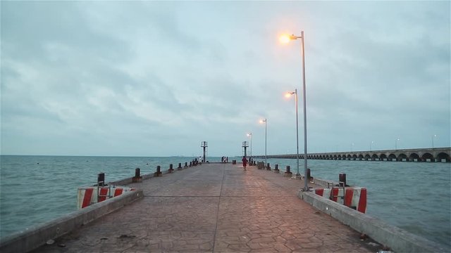 jetty and the sea