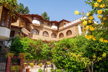 Fototapeta premium View of the Orthodox monastery Moni Agiou Ioanni Theologou