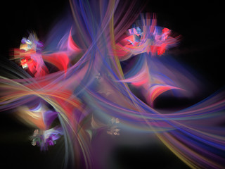 abstract multicolored fractal pattern