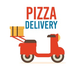 Fast Food Delivery Service Flat Vector Banner