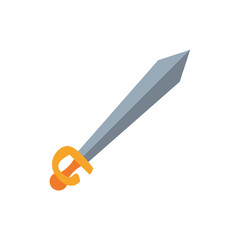medieval sword flat style icon