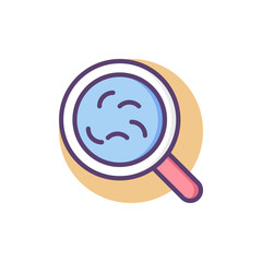 Find Bacteria Vector Icon