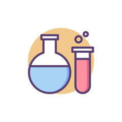 Test Tubes Vector Icon