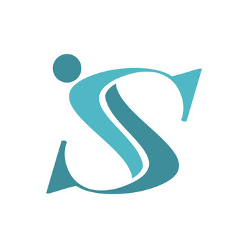 Initial letters JS modern logo template