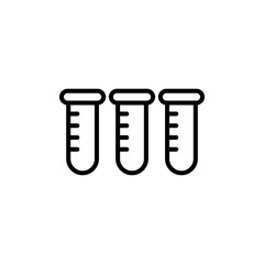 Test Tube Vector Line Icon